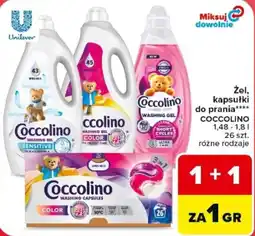 Carrefour Żel, kapsułki do prania COCCOLINO oferta