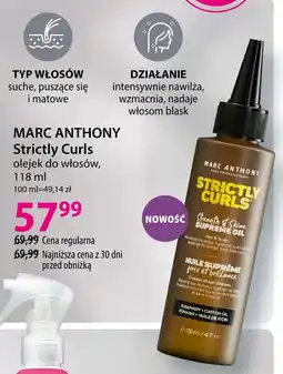 Hebe MARC ANTHONY Strictly Curls olejek do włosów oferta