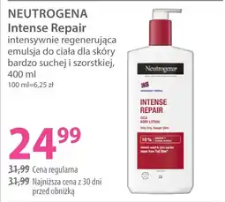 Hebe Neutrogena Intense Repair intensywnie regenerująca emulsja do ciała dla skóry bardzo suchej i szorstkiej oferta