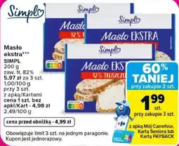 Carrefour Masło ekstra SIMPL oferta