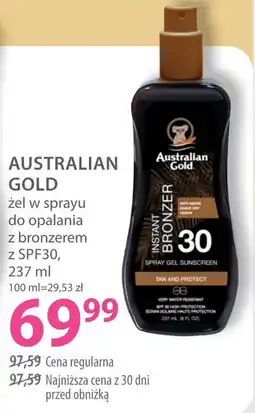 Hebe Australian Gold żel w sprayu do opalania z bronzem z SPF30 oferta