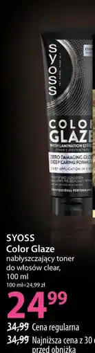 Hebe SYOSS Color Glaze nabłyszczający toner do włosów clear oferta