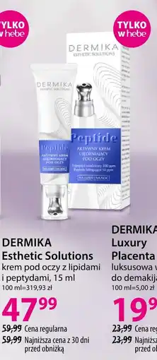 Hebe DERMIKA Esthetic Solutions krem pod oczy z lipidami i peptydami oferta