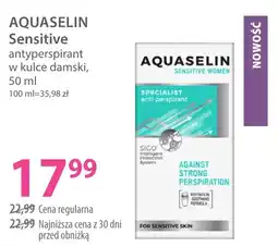 Hebe AQUASELIN Sensitive antyperspirant w kulce damski oferta