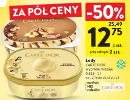 Intermarche Lody CARTE D'OR wybrane rodzaje oferta