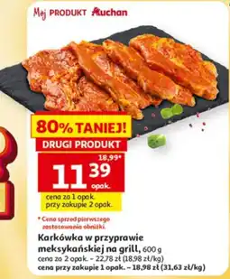 Auchan Karkówka w przyprawie meksykańskiej na grill oferta