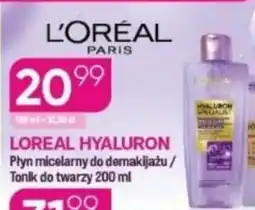 Koliber drogerie L'Oréal Paris Hyaluron Specialist Płyn micelarny do demakijażu / Tonik do twarzy oferta