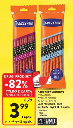 Intermarche Kabanosy Exclusive TARCZYŃSKI oferta