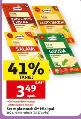 Auchan Ser w plastrach SM Mlekpols oferta