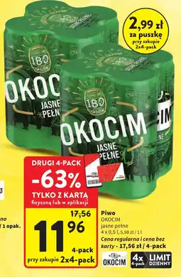 Intermarche Piwo OKOCIM jasne pełne oferta