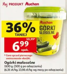 Auchan Ogórki małosolne oferta