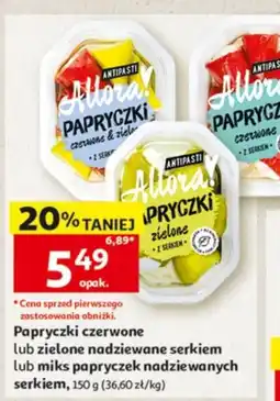 Auchan Antipasti Allora! Papryczki z serkiem oferta