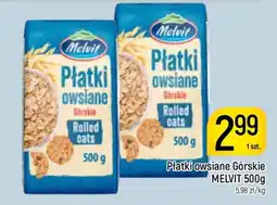 Delikatesy Piotruś Pan Płatki owsiane Górskie MELVIT oferta