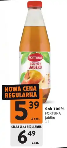 Intermarche Sok 100% FORTUNA jabłko oferta