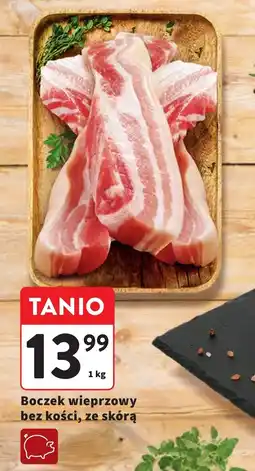 Intermarche Boczek wieprzowy bez kości, ze skórą oferta