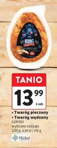 Intermarche Twaróg pieczony Twaróg wędzony LUKSU oferta