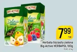 Delikatesy Piotruś Pan Herbata liściasta zielona Big-Active HERBAPOL oferta