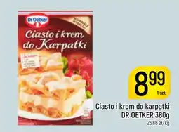 Delikatesy Piotruś Pan Ciasto i krem do Karpatki DR OETKER oferta