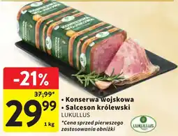 Intermarche Konserwa wojskowa Salceson królewski LUKULLUS oferta