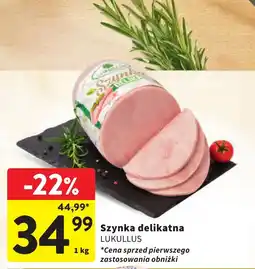 Intermarche Szynka delikatna LUKULLUS oferta