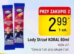 Delikatesy Piotruś Pan Lody Strzał KORAL oferta