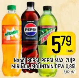 Delikatesy Piotruś Pan Napój PEPSI, PEPSI MAX, 7U[P, MIRINDA, MOUNTAIN DEW oferta