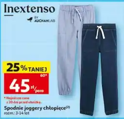 Auchan Inextenso Spodnie joggery chłopięce oferta