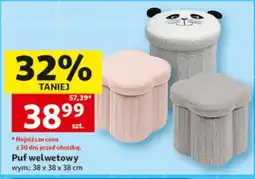Auchan Puf welwetowy oferta
