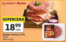 Auchan Burger wołowy XXL oferta