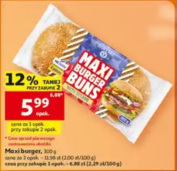 Auchan Maxi Burger Buns with Sesame oferta