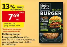 Auchan Roślinny burger klasyczny Kubara oferta