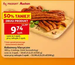 Auchan Kabanosy klasyczne oferta
