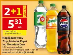 Auchan Napój gazowany 7 Up, Mirinda, Pepsi lub Mountain Dew oferta