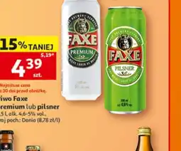 Auchan Piwo Faxe Premium lub Pilsner oferta