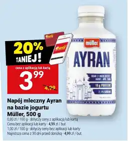 Twój Market Napój mleczny Ayran na bazie jogurtu Müller oferta