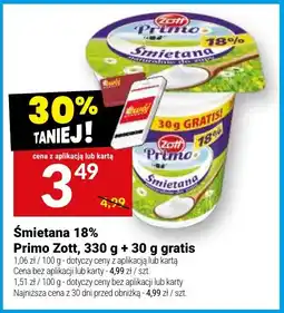 Twój Market Śmietana 18% Primo Zott oferta