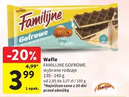 Intermarche Wafle FAMILIJNE GOFROWE oferta
