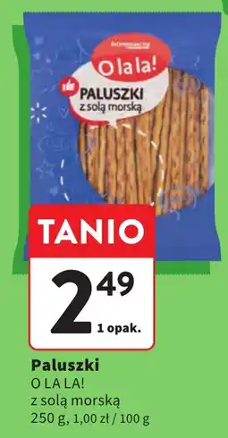 Intermarche Paluszki O LA LA! z solą morską oferta