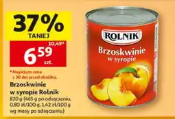 Auchan Brzoskwinie w syropie Rolnik oferta
