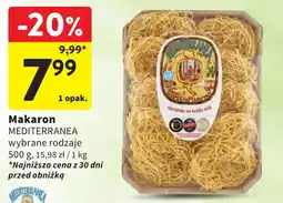 Intermarche Makaron MEDITERRANEA wybrane rodzaje oferta