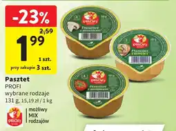 Intermarche Pasztet PROFI wybrane rodzaje oferta