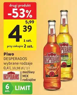 Intermarche Piwo DESPERADOS wybrane rodzaje oferta