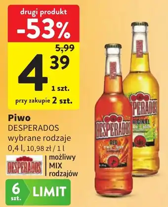 Piwo DESPERADOS wybrane rodzaje