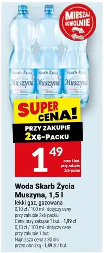 Twój Market Woda Skarb Życia Muszyna oferta