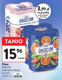 Intermarche Piwo OKOCIM wybrane rodzaje oferta