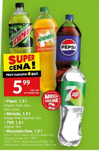 Twój Market Pepsi, Mirinda, 7UP, Mountain Dew oferta