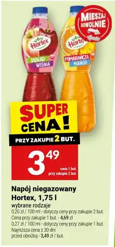 Twój Market Napój niegazowany Hortex oferta