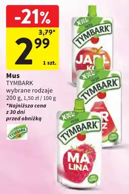 Intermarche Mus TYMBARK wybrane rodzaje oferta