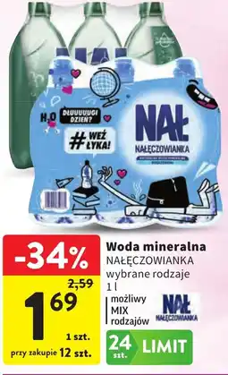 Intermarche Woda mineralna NAŁĘCZOWIANKA oferta