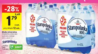 Intermarche Woda mineralna Staropolanka 800 oferta